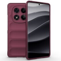 Защитный чехол Deexe Terra Case для Xiaomi Redmi Note 14 Pro - Wine Red: фото 1 из 6
