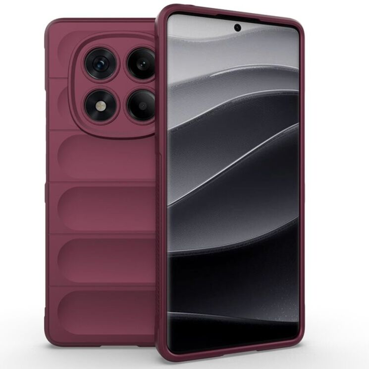 Защитный чехол Deexe Terra Case для Xiaomi Redmi Note 14 Pro - Wine Red: фото 1 из 6