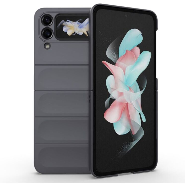 Защитный чехол Deexe Terra Case (FF) для Samsung Galaxy Flip 4 - Dark Grey: фото 4 из 11