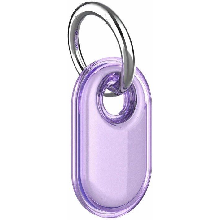 Захисний чохол Deexe Waterproof Crystal для Samsung Galaxy SmartTag 2 - Transparent Purple (422503TV) Захисний чохол Deexe Waterproof Crystal для Samsung Galaxy SmartTag 2 - Transparent Purple: фото 1 з 6