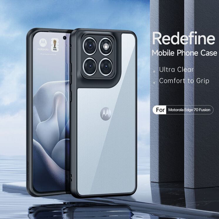 Защитный чехол DUX DUCIS Aimo Series для Motorola Edge 70 Fusion - Black: фото 3 из 9