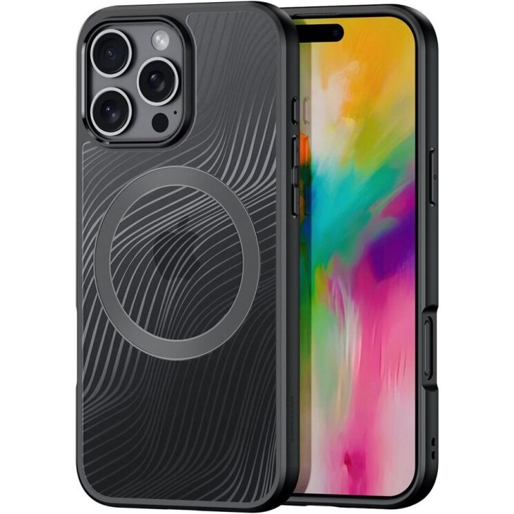 Защитный чехол DUX DUCIS Aimo Series Magnetic (FP) для Apple iPhone 16 Pro - Black: фото 1 из 14