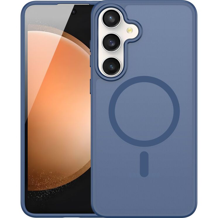 Защитный чехол DUX DUCIS Yind Series MagSafe для Samsung Galaxy S26 FE / S25 FE (S731) - Dark Blue: фото 1 из 9