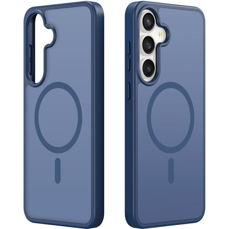 Защитный чехол DUX DUCIS Yind Series MagSafe для Samsung Galaxy S26 FE / S25 FE (S731) - Dark Blue: фото 2 из 9