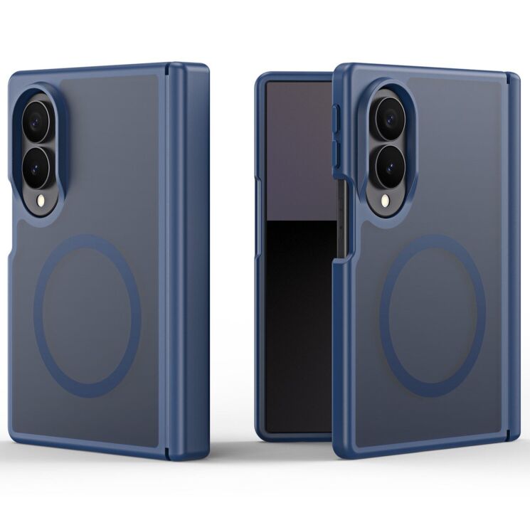 Захисний чохол DUX DUCIS Yind Series MagSafe (FF) для Samsung Galaxy Fold 8 - Dark Blue (424506DB) Захисний чохол DUX DUCIS Yind Series MagSafe (FF) для Samsung Galaxy Fold 8 - Dark Blue: фото 1 з 10