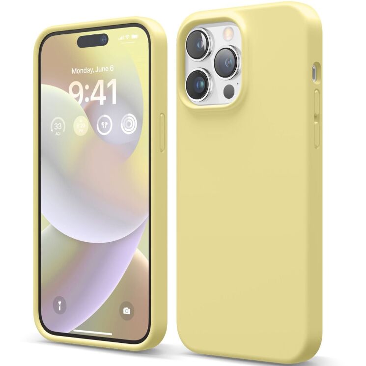 Захисний чохол Elago Silicone Case для Apple iPhone 14 Pro Max - Yellow: фото 1 з 7