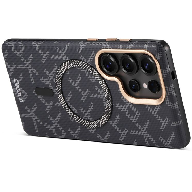 Защитный чехол ESEBLE Letter Pattern Magnetic для Samsung Galaxy S25 Ultra (S938) - Black: фото 6 из 8
