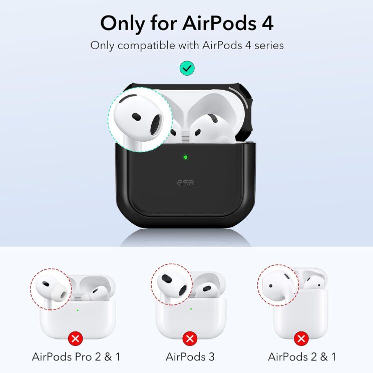 Защитный чехол ESR Orbit Halolock для Apple AirPods 4 (4894240228883) - Purple: фото 2 из 7