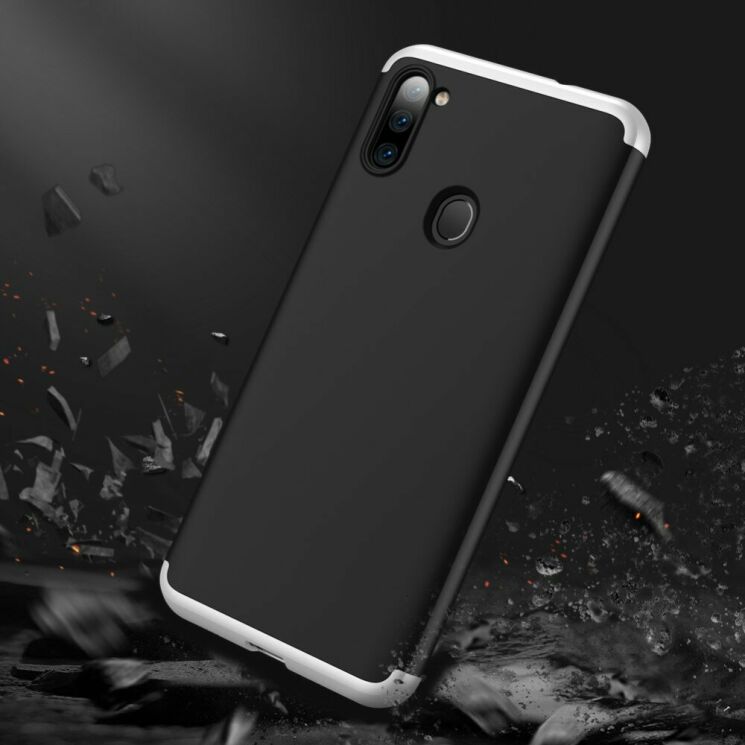 Захисний чохол GKK Double Dip Case для Samsung Galaxy A11 (A115) - Black / Silver: фото 7 з 14