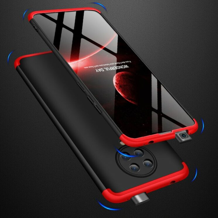 Захисний чохол GKK Double Dip Case для Xiaomi Poco F2 Pro / Redmi K30 Pro - Black / Red: фото 3 з 8
