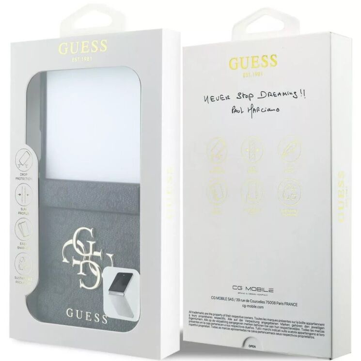 Захисний чохол Guess Big 4G Logo для Samsung Galaxy Flip 8 (GUHCZF84GMGGR) - Black: фото 7 з 7