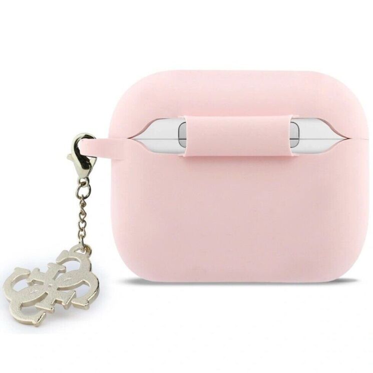 Защитный чехол Guess Silicone 4G Charm для AirPods Pro 3 (GUAP3LECG4P) - Pink: фото 2 из 4