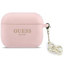 Защитный чехол Guess Silicone 4G Charm для AirPods Pro 3 (GUAP3LECG4P) - Pink: фото 1 из 4