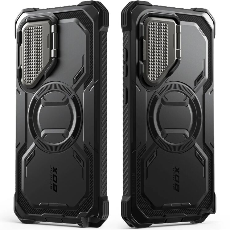 Захисний чохол i-Blason Armorbox Mag by Supcase для Samsung Galaxy S25 Ultra (S938) 843439156524 - Black: фото 4 з 12