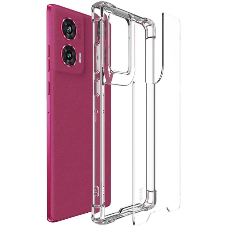 Защитный чехол IMAK Airbag MAX Case для Motorola Edge 50 Fusion - Transparent: фото 2 из 8