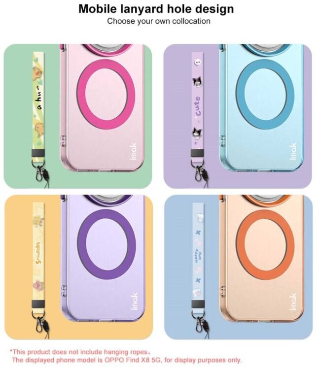 Защитный чехол IMAK Candy Series Magnetic для Apple iPhone 16e - Black: фото 8 из 10
