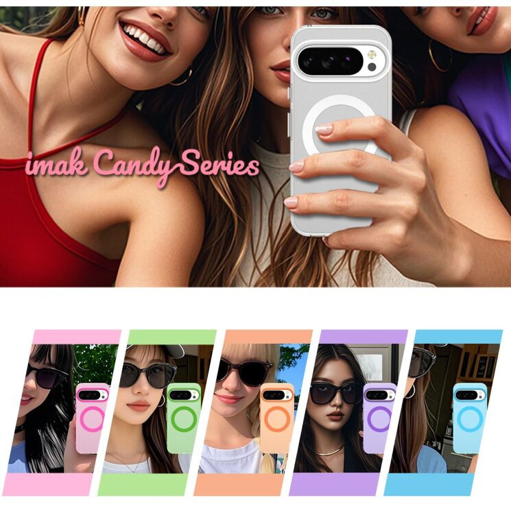 Защитный чехол IMAK Candy Series Magnetic для Google Pixel 10 Pro XL - Green: фото 8 из 9