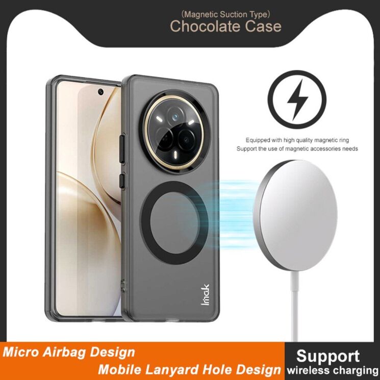 Защитный чехол IMAK Candy Series Magnetic для Realme 14 Pro Plus - Black: фото 4 из 9
