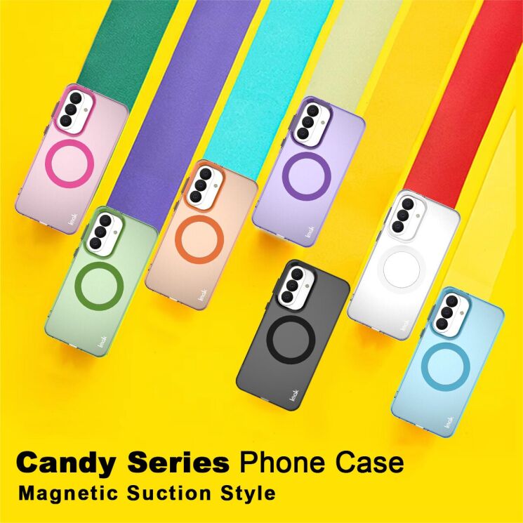 Защитный чехол IMAK Candy Series Magnetic для Samsung Galaxy A37 (A376) - Black: фото 8 из 9