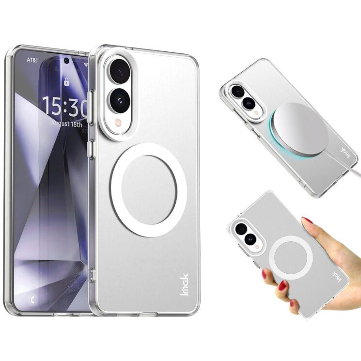 Защитный чехол IMAK Candy Series Magnetic для Samsung Galaxy S25 Edge (S937) - White: фото 2 из 2