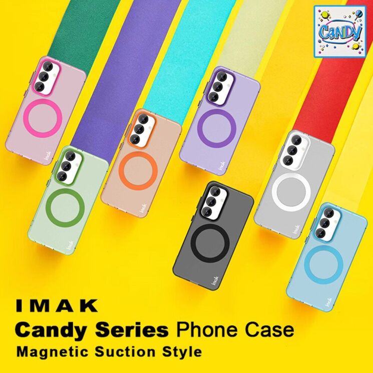 Захисний чохол IMAK Candy Series Magnetic для Samsung Galaxy S25 (S931) - Purple: фото 7 з 8