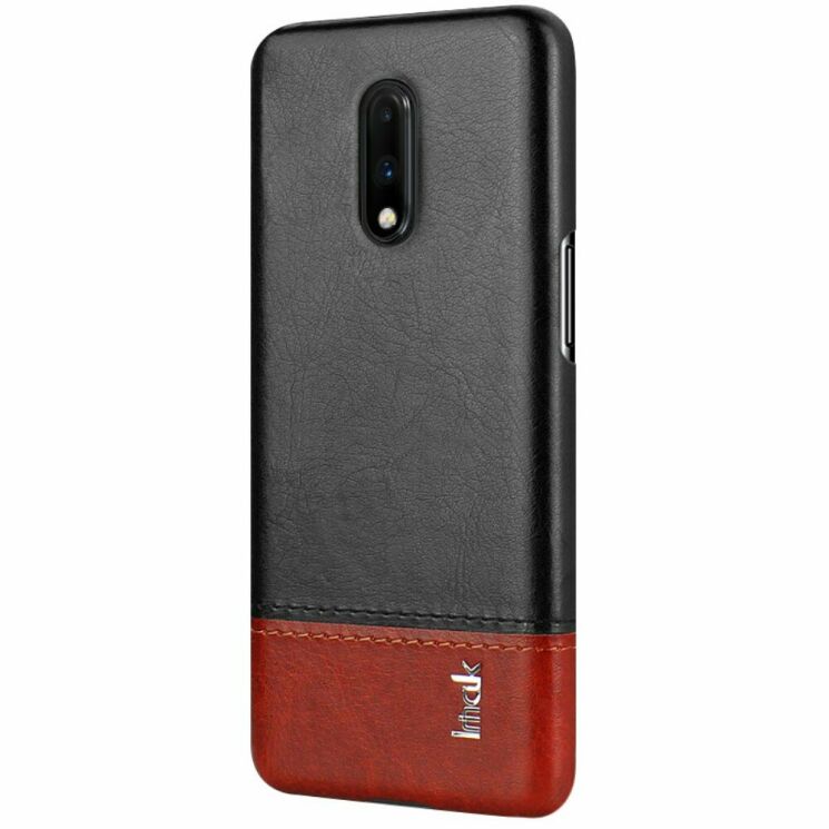 Захисний чохол IMAK Leather Series для OnePlus 7 - Black: фото 3 з 14
