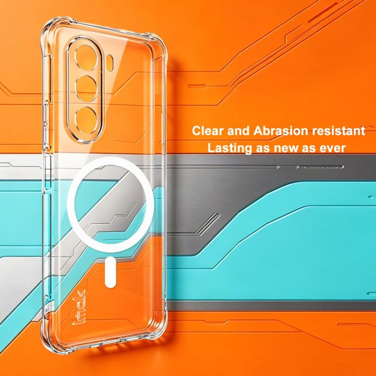 Защитный чехол IMAK Space Shield MagSafe для OnePlus Nord CE6 Lite - Transparent: фото 5 из 10