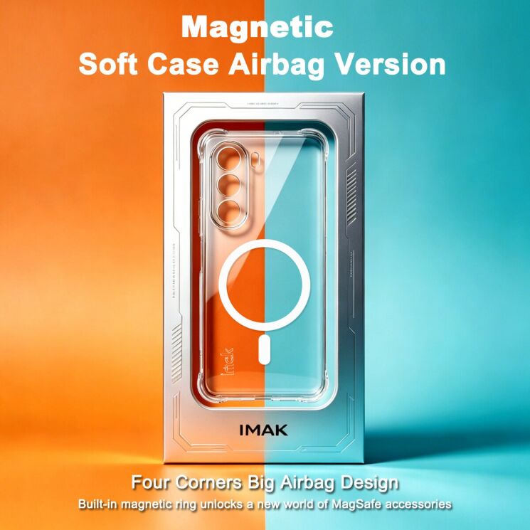 Защитный чехол IMAK Space Shield MagSafe для OnePlus Nord CE6 Lite - Transparent: фото 9 из 10