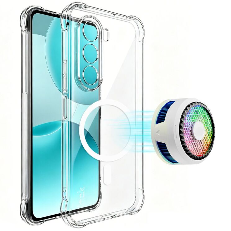Защитный чехол IMAK Space Shield MagSafe для OnePlus Nord CE6 Lite - Transparent: фото 2 из 10