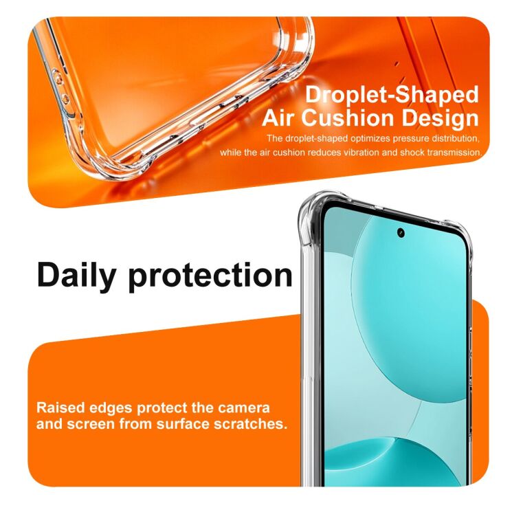 Защитный чехол IMAK Space Shield MagSafe для OnePlus Nord CE6 Lite - Transparent: фото 7 из 10