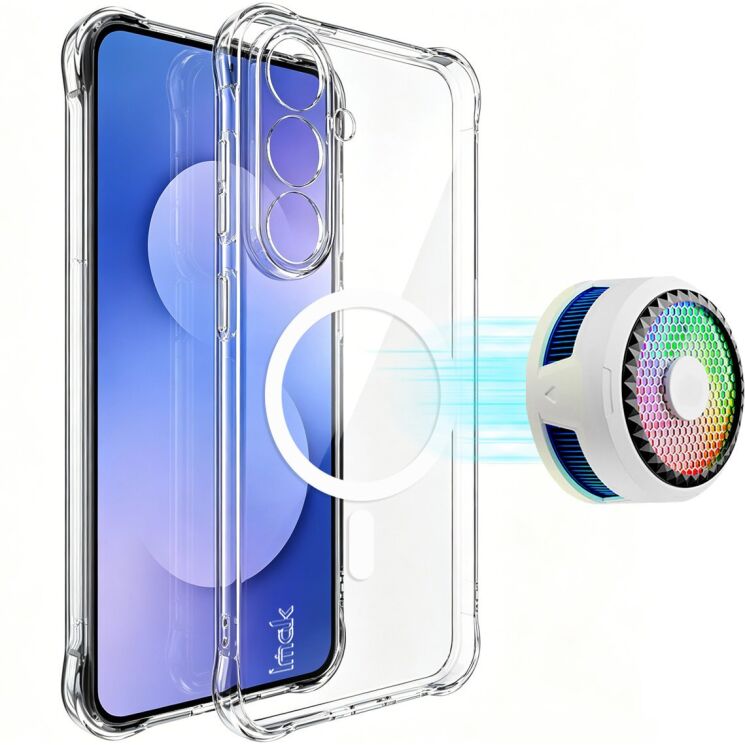 Защитный чехол IMAK Space Shield MagSafe для Samsung Galaxy S26 FE - Transparent: фото 2 из 10