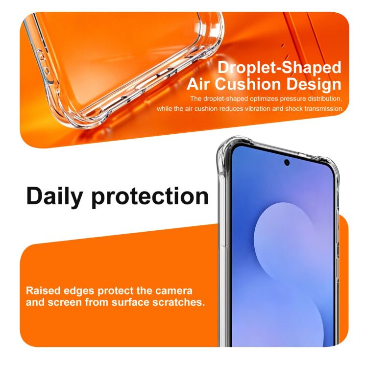 Защитный чехол IMAK Space Shield MagSafe для Samsung Galaxy S26 FE - Transparent: фото 7 из 10