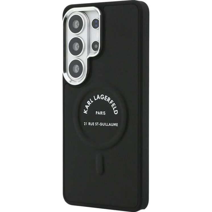 Защитный чехол Karl Lagerfeld Embossed Ring RSG Logo MagSafe для Samsung Galaxy S26 Ultra (S948) KLHMS26LPSKRSGEK - Black: фото 4 из 8