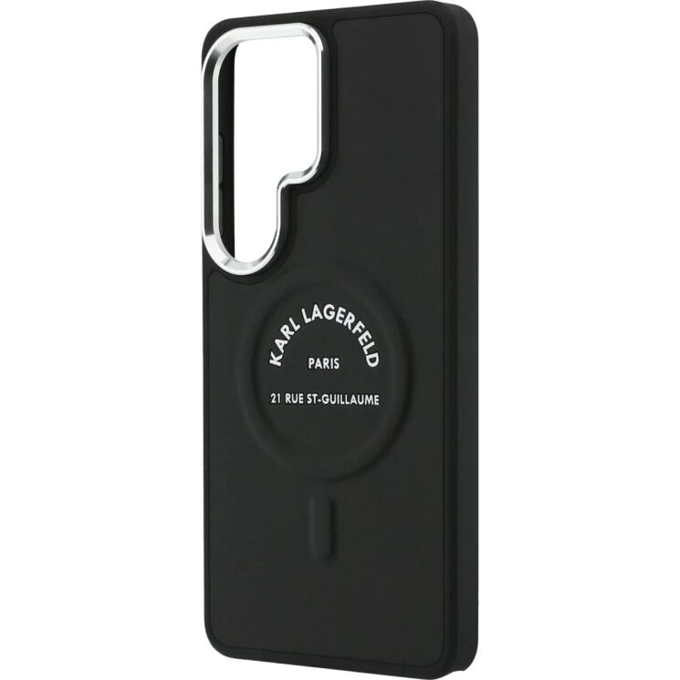 Защитный чехол Karl Lagerfeld Embossed Ring RSG Logo MagSafe для Samsung Galaxy S26 Ultra (S948) KLHMS26LPSKRSGEK - Black: фото 6 из 8
