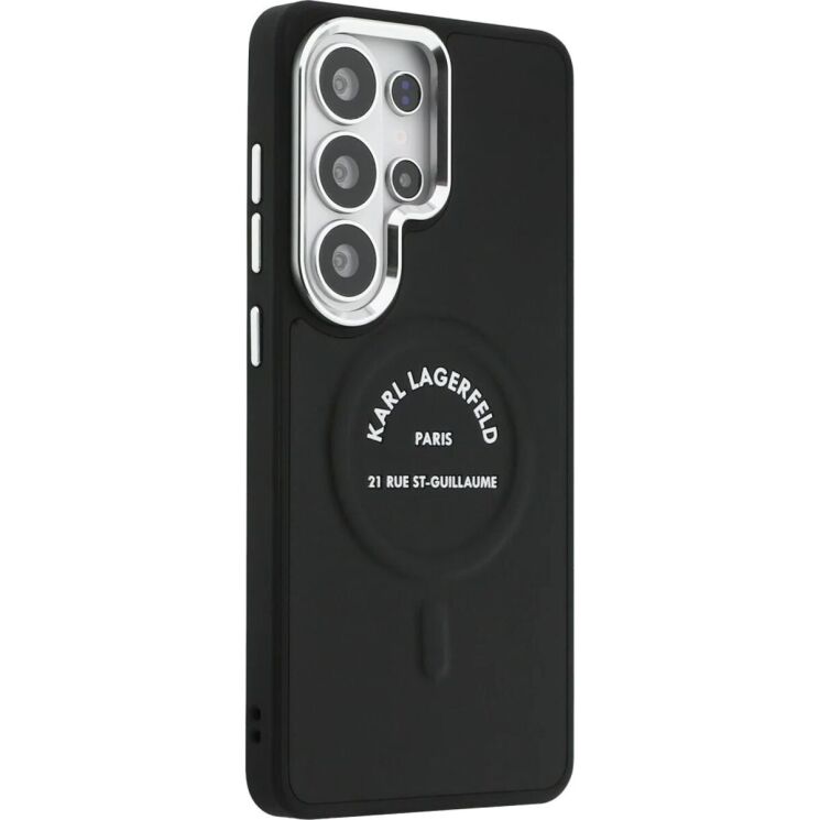 Защитный чехол Karl Lagerfeld Embossed Ring RSG Logo MagSafe для Samsung Galaxy S26 Ultra (S948) KLHMS26LPSKRSGEK - Black: фото 3 из 8