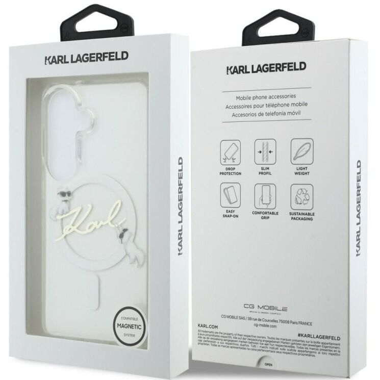 Защитный чехол Karl Lagerfeld IML Choupettes Karl Script Logo MagSafe для Samsung Galaxy S26 (KLHMS26S5HKSCAH) - Clear (412000C) Защитный чехол Karl Lagerfeld IML Choupettes Karl Script Logo MagSafe для Samsung Galaxy S26 (KLHMS26S5HKSCAH) - Clear: фото 8 из 8