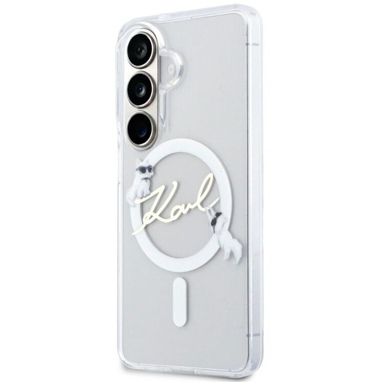 Защитный чехол Karl Lagerfeld IML Choupettes Karl Script Logo MagSafe для Samsung Galaxy S26 (KLHMS26S5HKSCAH) - Clear (412000C) Защитный чехол Karl Lagerfeld IML Choupettes Karl Script Logo MagSafe для Samsung Galaxy S26 (KLHMS26S5HKSCAH) - Clear: фото 2 из 8