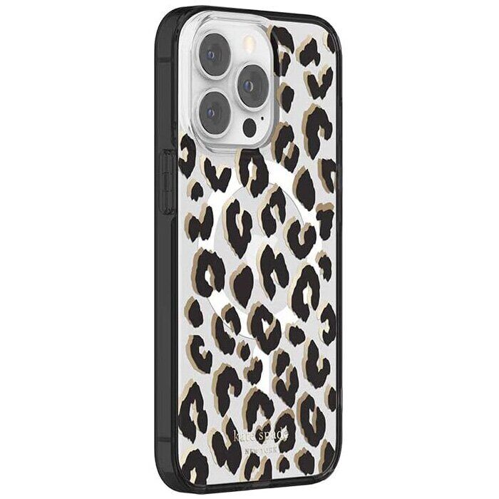 Защитный чехол Kate Spade NY Protective Hardshell Magsafe для Apple iPhone 13 Pro (KSIPH-214-CTLB) - Leopard: фото 6 из 6