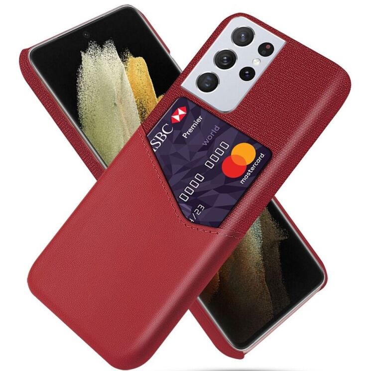 Защитный чехол KSQ Business Pocket для Samsung Galaxy S21 Ultra (G998) - Red: фото 1 из 4