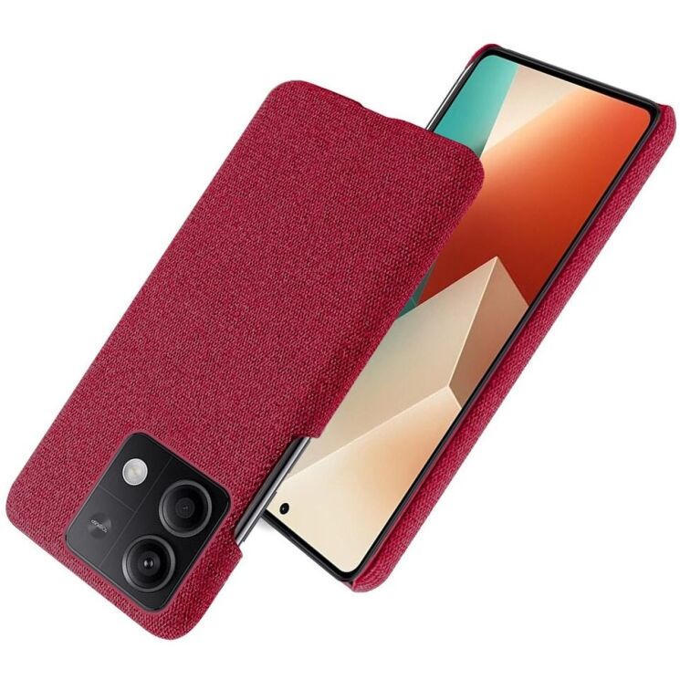 Защитный чехол KSQ Cloth Style для Xiaomi Redmi Note 13 5G - Red: фото 2 из 5
