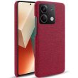 Защитный чехол KSQ Cloth Style для Xiaomi Redmi Note 13 5G - Red (345901R)