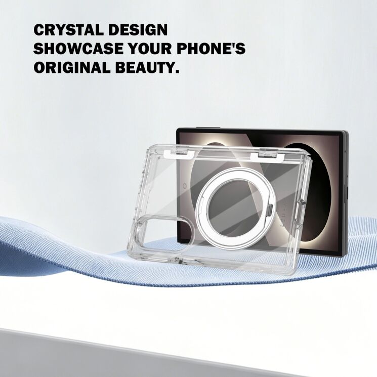 Защитный чехол LEREACH TOC Crystal Ring для Samsung Galaxy Fold 8 - Transparent: фото 10 из 14