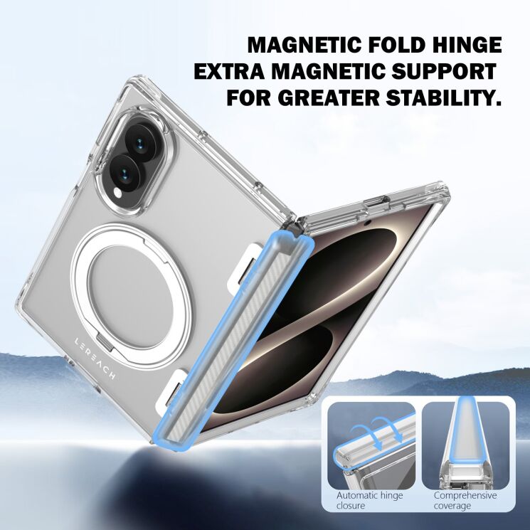Защитный чехол LEREACH TOC Crystal Ring для Samsung Galaxy Fold 8 - Transparent: фото 14 из 14