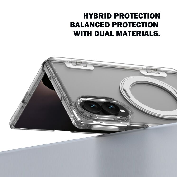 Защитный чехол LEREACH TOC Crystal Ring для Samsung Galaxy Fold 8 - Transparent: фото 11 из 14