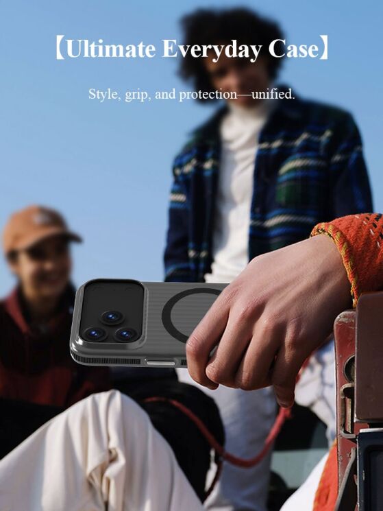 Защитный чехол LEREACH TOC Magnetic для iPhone 17 Pro Max - Black: фото 13 из 14