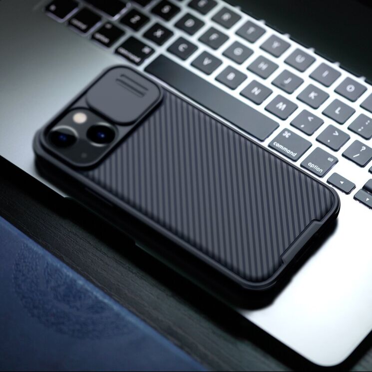 Защитный чехол NILLKIN CamShield Pro Magnetic для Apple iPhone 13 mini - Black: фото 18 из 20