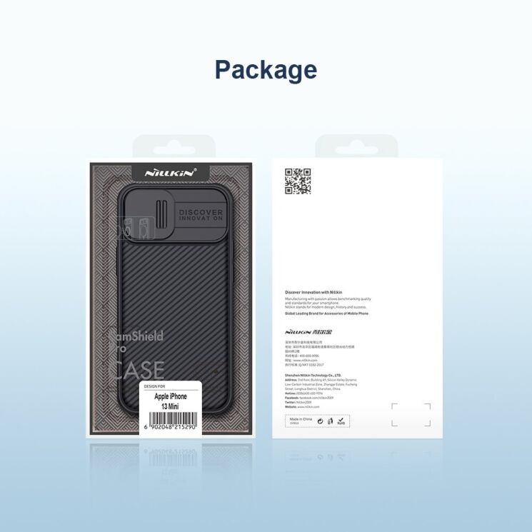 Защитный чехол NILLKIN CamShield Pro Magnetic для Apple iPhone 13 mini - Black: фото 20 из 20