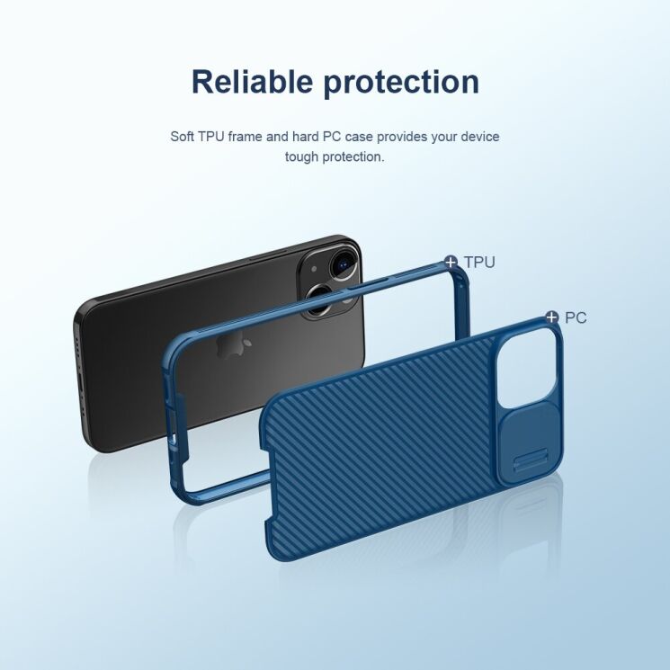 Защитный чехол NILLKIN CamShield Pro Magnetic для Apple iPhone 13 mini - Black: фото 10 из 20