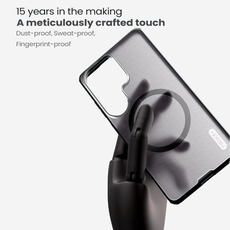 Захисний чохол NILLKIN Super Frosted Shield Pro Magnetic для Samsung Galaxy S26 Ultra - Black: фото 9 з 17