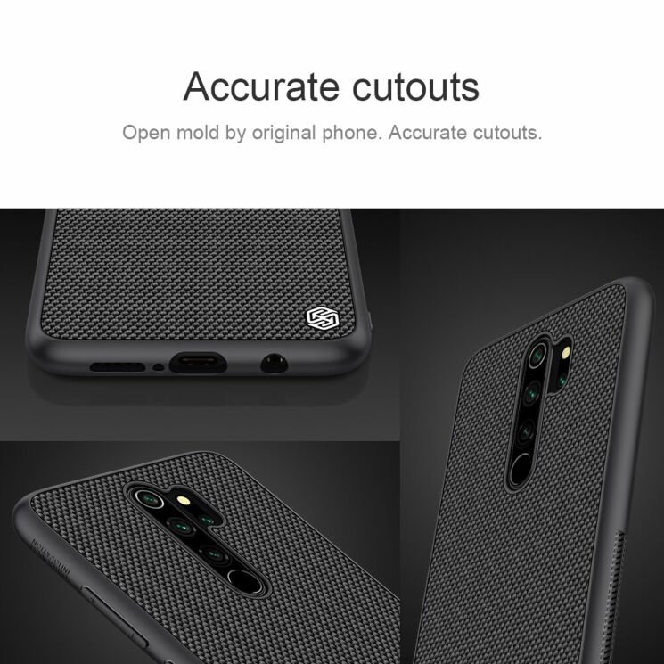 Защитный чехол NILLKIN Textured Hybrid для Xiaomi Redmi Note 8 Pro - Black: фото 10 из 10